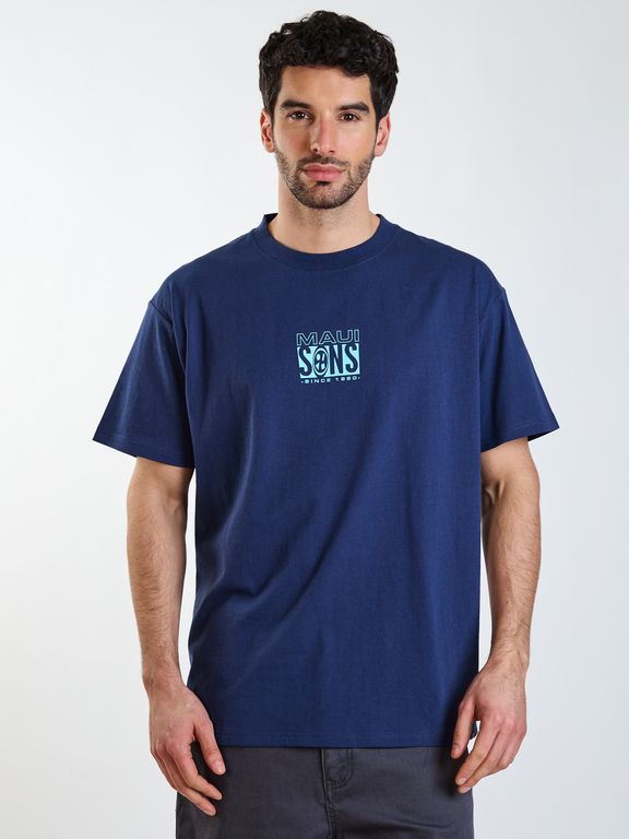 Polera MC Oversize Soul Azul Hombre
