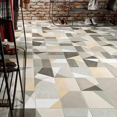 GRESPANIA - Porcelanato Esmaltado Raval Mix Taupe Mate 20x20