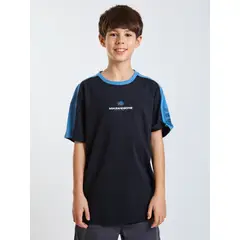 MAUI AND SONS - Polera MC Ride Negro Infantil