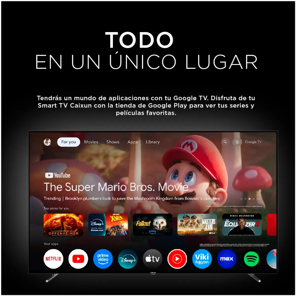 CAIXUN - Smart TV 75 UHD 4K Google TV C75K1UG