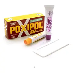 METALFER - Poxipol Pegamento Transparente Soldadura Plastica