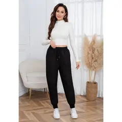 LIKE SHOP - Pantalón Mujer Buzo Jogger Térmico Forro Interior Piel Bolsillos 0008