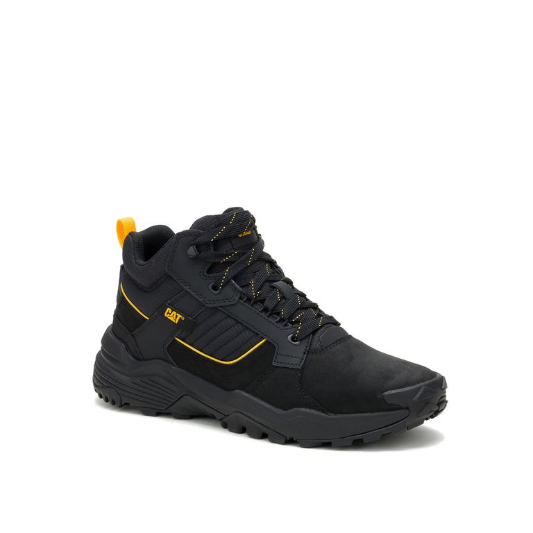 Zapatilla Hombre Grapple Leather Mid Negro