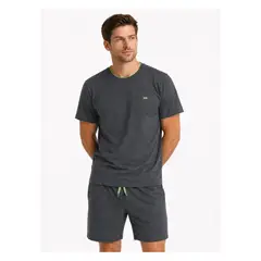 ARROW - Pijama Corto Cuello Redondo Regular Fit Carbón