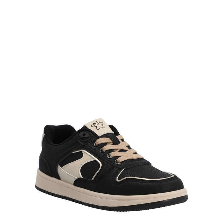 Zapatilla Mujer Malva Negro