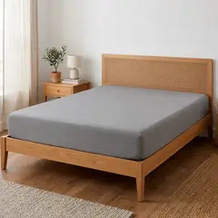 CASA NEROLA - Sábana Bajera Ajustable 100% Algodón 200 Hilos Elástico 365