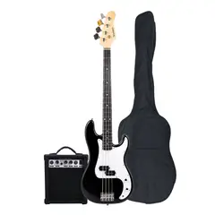 SCORPION - PACK DE BAJO ELECTRICO NEGRO PSB-200