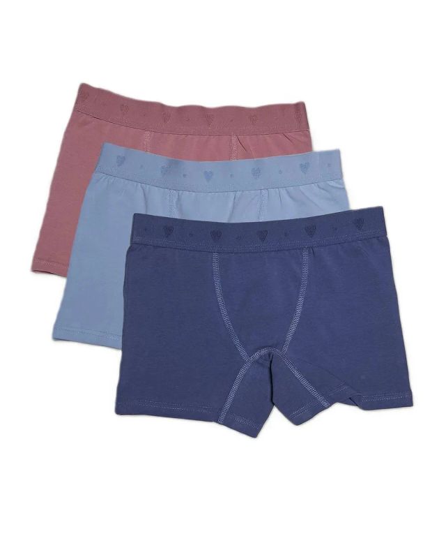 Tripack Boxer Nina Cotton Spandex AC-119 Azul 6