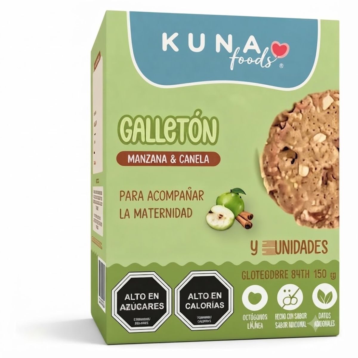 KUBAYOFF - Galletón Manzana Canela Para Mama (caja 5 Unidades)  - Kuna