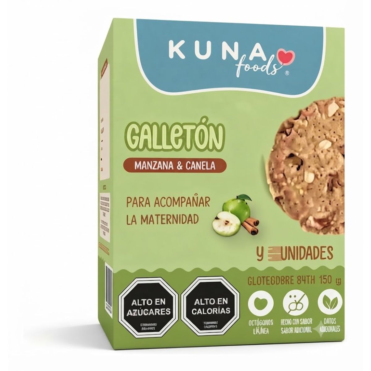 KUBAYOFF - Galletón Manzana Canela Para Mama (caja 5 Unidades)  - Kuna