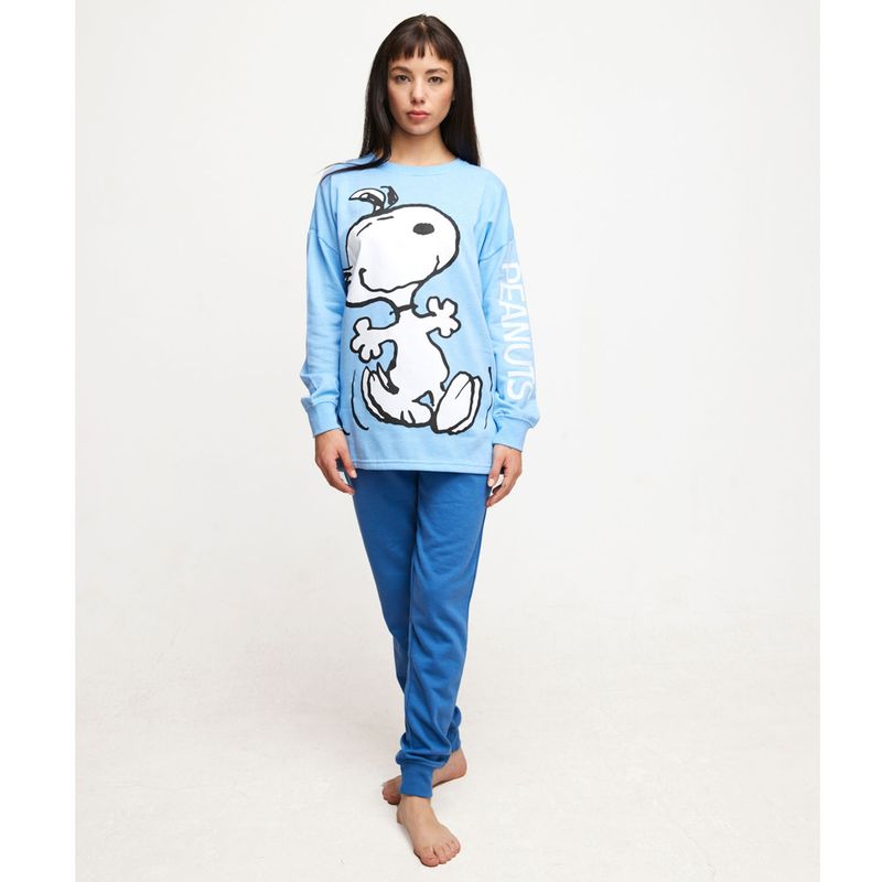 SNOOPY - Snoopy Pijama Polera Pijama Mujer Manga Larga