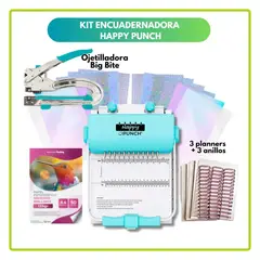 HAPPYPUNCH - KIT Encuadernadora Happy Punch + insumos 03