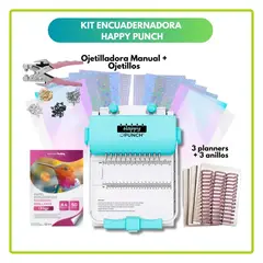 HAPPYPUNCH - KIT Encuadernadora Happy Punch + insumos 04