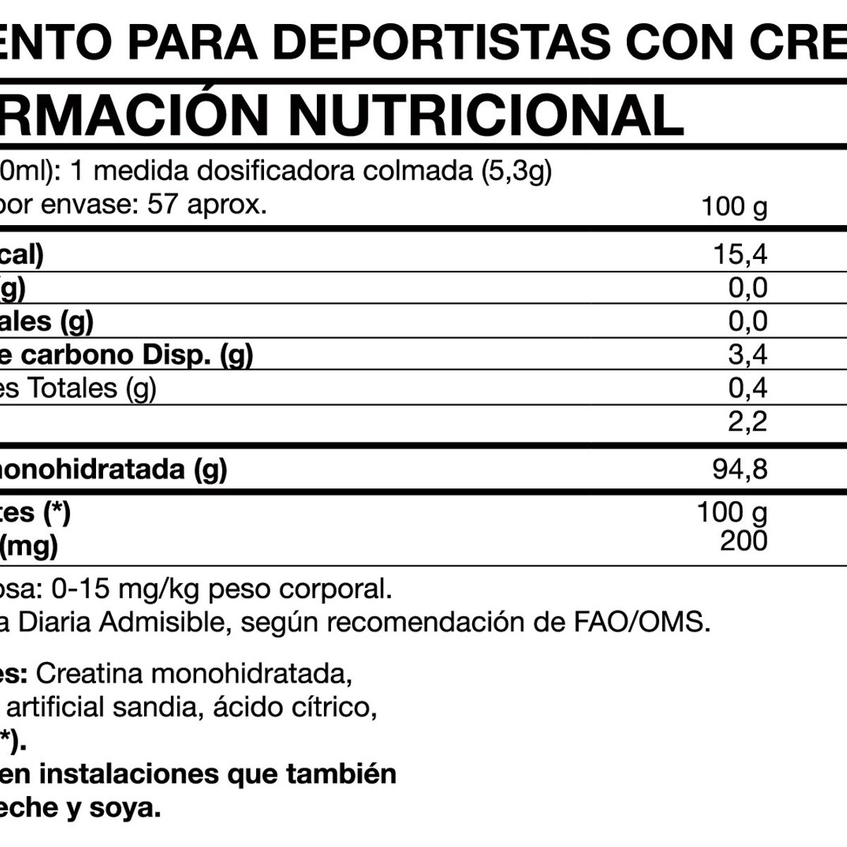 FOODTECH - CREATINA MONOHIDRATADA TASTY 300GR- FOODTECH