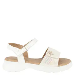 BAMBOO - Sandalia con Velcro Aral Blanco