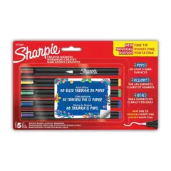 SHARPIE - Set 5 Marcadores Acrylic P. Fina Básicos