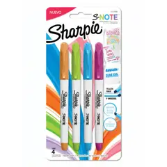 SHARPIE - Set 4 Destacadores Note Intensos