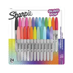 SHARPIE - Set 24 Marcadores Punta Fina Glam Pop
