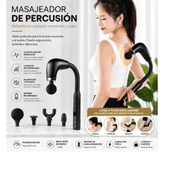 GENERICO - Pistola De Masaje De Espalda Y Cuello Con Mango Extendido