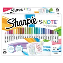 SHARPIE - Set 24 Destacadores Note Colores Pasteles