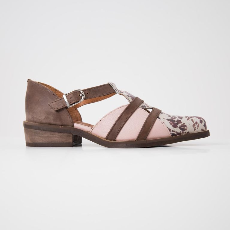 Zapato Mujer / Radal Print Rosado Cafe 35