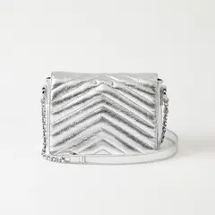 FREELOSOPHY - Cartera Cuero Cruzada Milan Silver