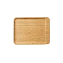 GENERICO - Bandeja Madera Bambú Grande Cocina Comedor Diseño Natural
