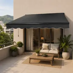 GENERICO - Toldo Terraza Aleria con Brazo Retractil 3x2,5 mts Grafito