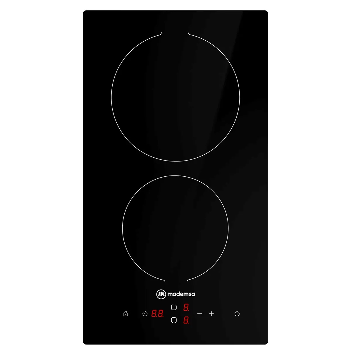 MADEMSA - Encimera Mademsa Vitrocerámica 2 Platos VM2TR
