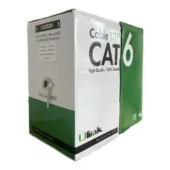 ULINK - Cable de Red Cat6 100m 23 AWG Gris Gigabit Ethernet
