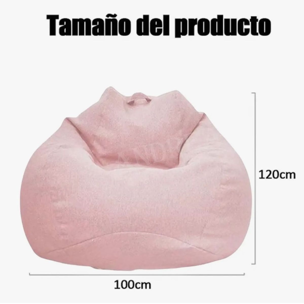 ATLAS - Puf Gigante En Forma De Pera Y Sin Relleno