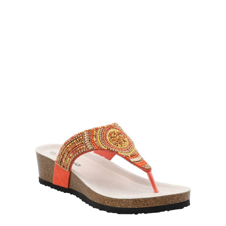 Sandalia Mujer Paloma Naranja