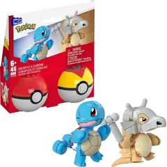 MEGA - Juego de construcción Pokémon Squirtle & Cubone con 45 piezas