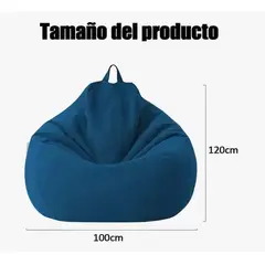 GENERICO - Puf Gigante En Forma De Pera Y Sin Relleno