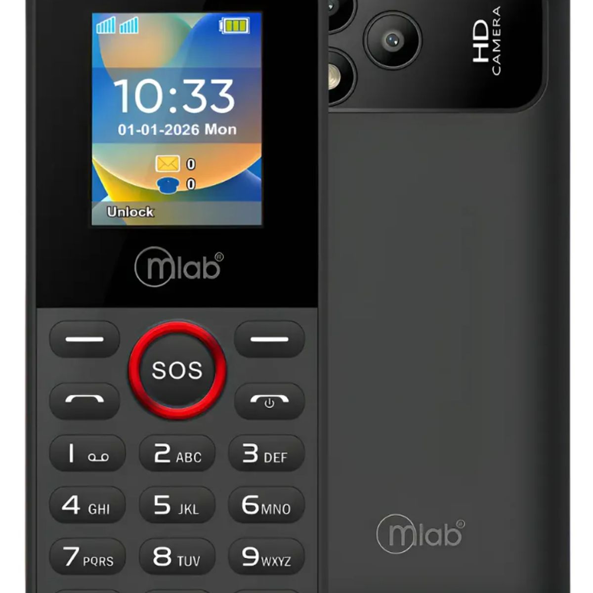 MLB - Telefono Senior Sos 4g Lte Tipo C Dual Sim Card / Mlab 9556