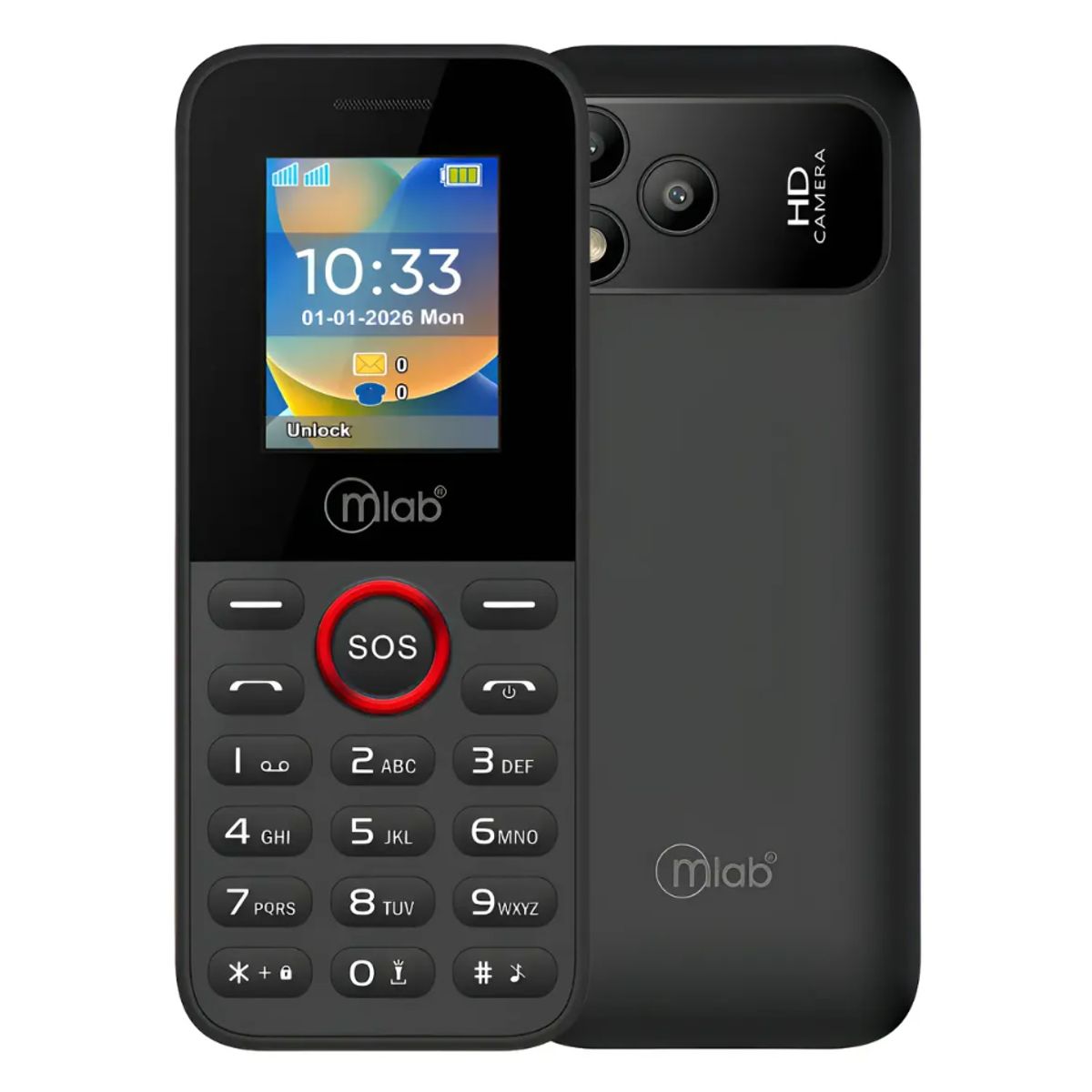 MLB - Telefono Senior Sos 4g Lte Tipo C Dual Sim Card / Mlab 9556