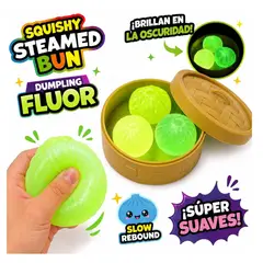 GENERICO - Pack Mini Squishy Fluor Dumpling Bao Viral Sensorial