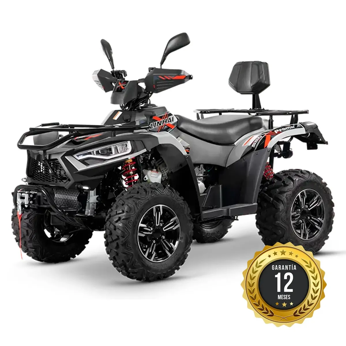 GENERICO - CUATRIMOTO LINHAI 500 PROMAX 4X4 EFI WINCHE INCLUIDO GRIS