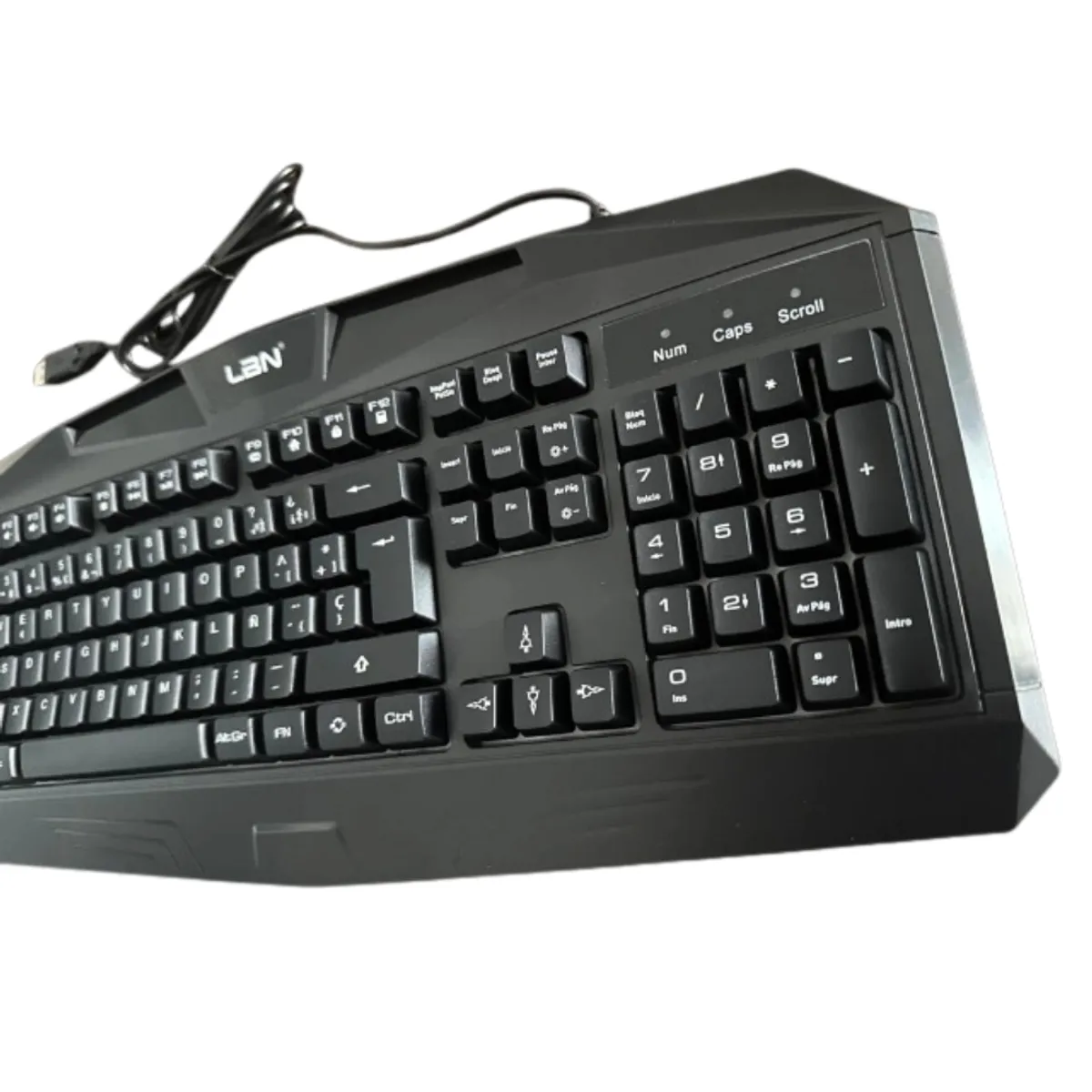 LBN - Teclado Gamer Mecánico LBN para PC y Notebook - Retroiluminado LED - USB