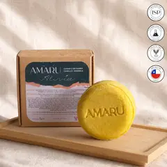 AMARU SKINCARE - Shampoo Sólido Alivia para Cabello Sensible 70 g - Amaru