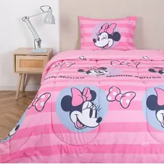 DISNEY - Plumon reversible infantil 1.5 Plazas Minnie Mouse