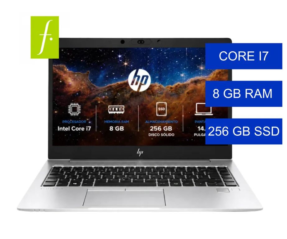 EliteBook 850 G5 Intel Core i7 8ª Gen 8GB RAM 256GB SSD 15.6" FHD Plata