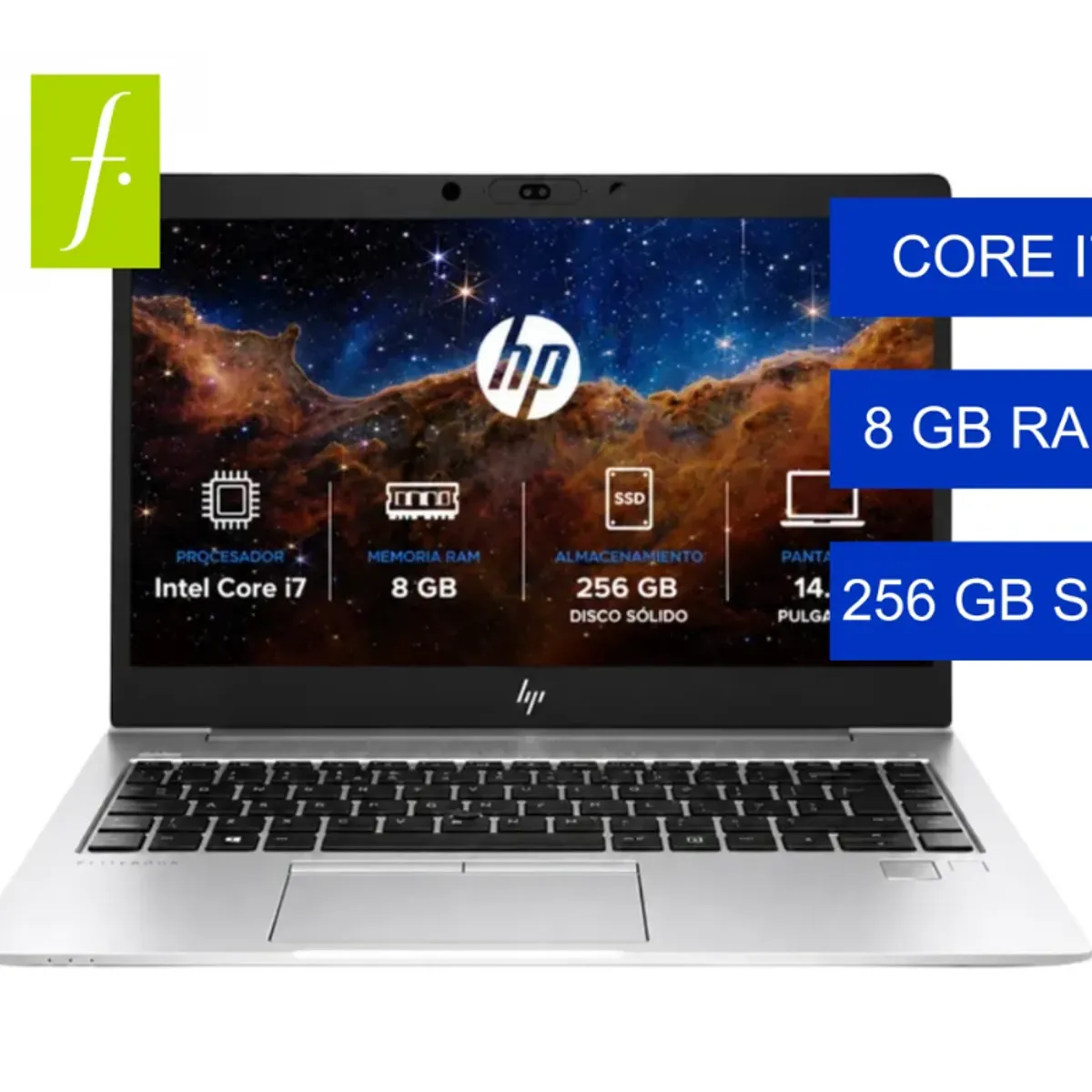 HP - HP EliteBook 850 G5 Intel Core i7 8ª Gen 8GB RAM 256GB SSD 15.6" FHD Plata