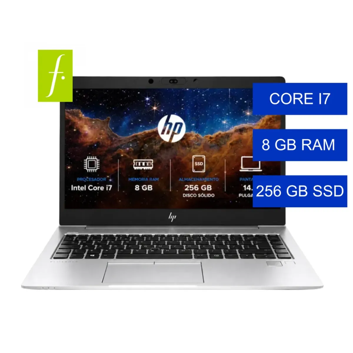 HP - HP EliteBook 850 G5 Intel Core i7 8ª Gen 8GB RAM 256GB SSD 15.6" FHD Plata
