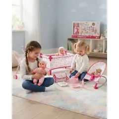 GENERICO - Set De Muñeca Bebé 10 En 1 Con Accesorios Rosado