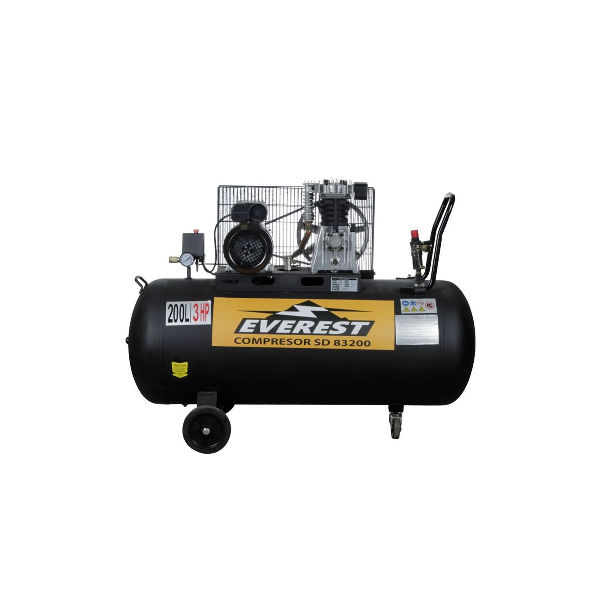 EVEREST - Compresor de Pistón 3,0 HP 200 Litros SD83200 Everest