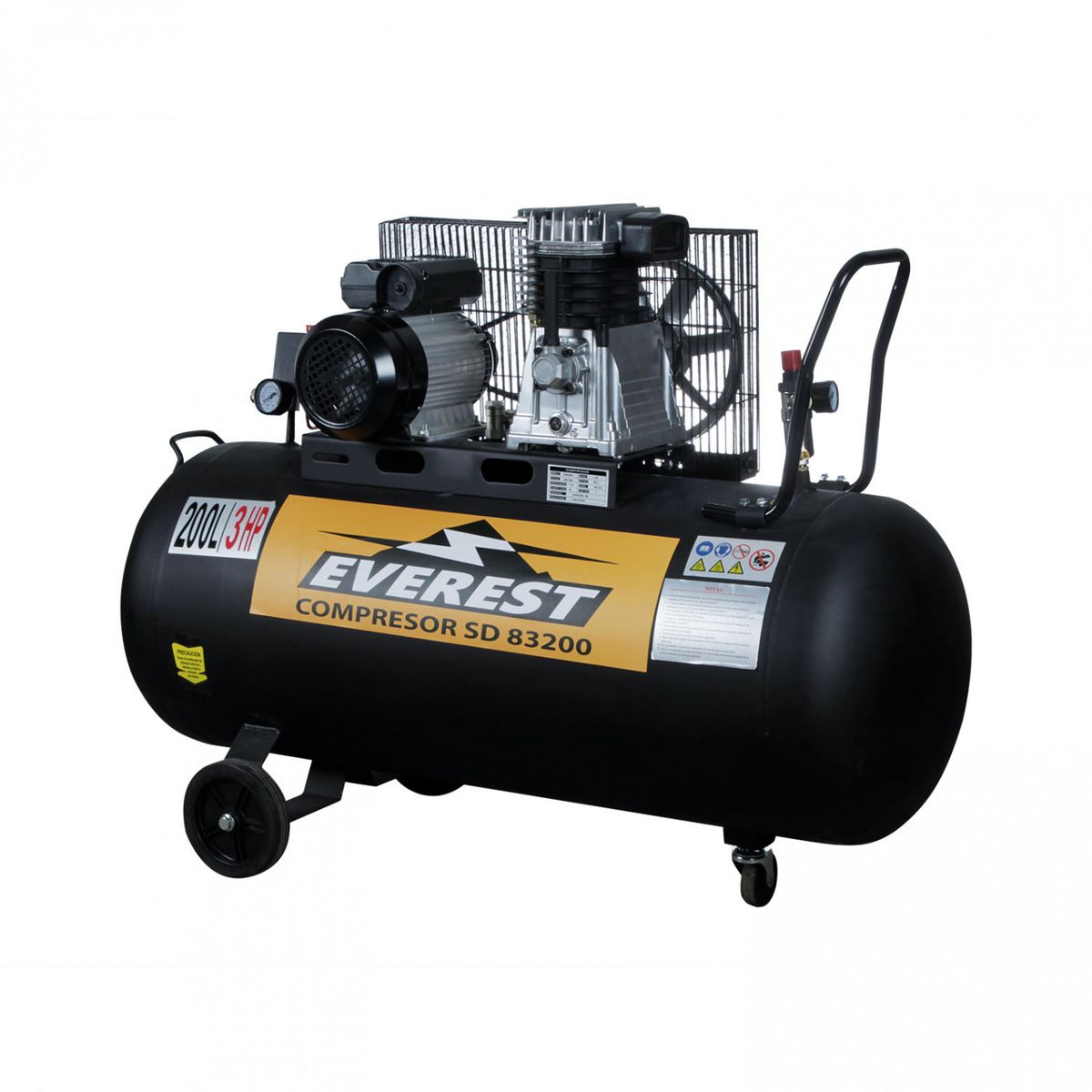 EVEREST - Compresor de Pistón 3,0 HP 200 Litros SD83200 Everest