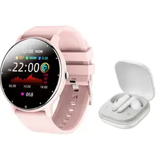 HONOR - X9 Audífono Blanco y Toumi Fit 2 Reloj inteligente