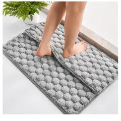 EVERSO - Alfombra Absorbente De Baño Resistente Al Desgaste Con Borde