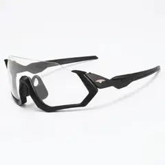 GENERICO - Lentes de Ciclismo Deportivos B-090 UV400 Marco TR90 Negro Rojo Amarillo